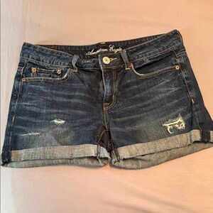 American Eagle Outfitters Dark Blue Jean Shorts